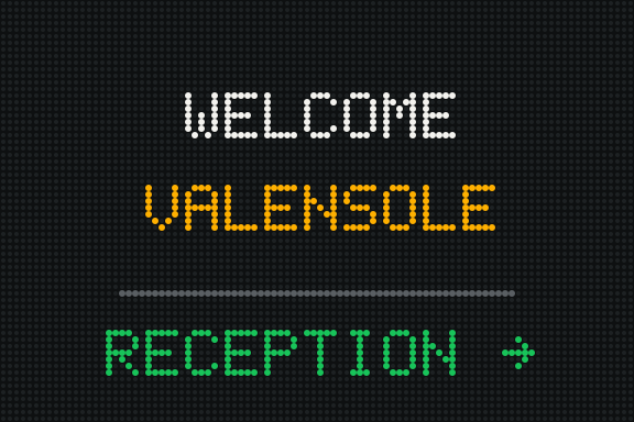 LED display: welcome message in Valensole